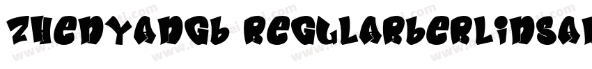 ZhenyanGB RegularBerlinSansFB Reg字体转换